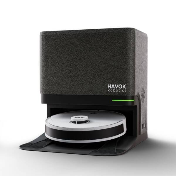 Havol Black Leather Robotic Vacuum